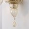 Lámpara de pared de cristal de Murano soplado, años 90, Imagen 9
