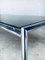 Mid-Century Modern Italian Tubular Dining Table in Chrome and Smoke Glass, 1970s, Image 10