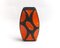 Mid-Century Roth Ceramic Vase in Orange and Black, 1960s 1