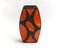 Mid-Century Roth Ceramic Vase in Orange and Black, 1960s 8