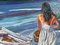 Avel, Mirando Al Mar, 2023, óleo sobre lienzo, Enmarcado, Imagen 4