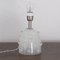 Silk-Colored Murano Artistic Glass Table Lamp with Warm Crystal Studded Studs, Italy 5