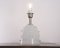 Künstlerische Tischlampe aus Muranoglas in Seidenglas mit Nieten aus warmem Kristallglas, Italien 3