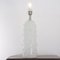 Künstlerische Tischlampe aus Muranoglas in Seidenglas mit Nieten aus warmem Kristallglas, Italien 2