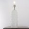 Silk-Colored Murano Artistic Glass Table Lamp with Warm Crystal Studded Studs, Italy 2