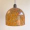 Orange and Green Speckled Glass Pendant from Peill & Putzler, 1970s 2