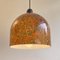 Orange and Green Speckled Glass Pendant from Peill & Putzler, 1970s 8