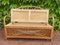 Wooden and Rattan Children's Bench, 1950s, Image 8