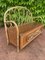 Banc pour Enfant en Bois et Rotin, 1950s 3