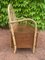 Kinderbank aus Holz & Rattan, 1950er 4