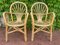 Fauteuils Mid-Century en Rotin, Pays-Bas, 1950s, Set de 2 1