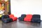 Modulares Italienisches Vintage Sofa mit Gestell aus verchromtem Metall, 1970, 5 . Set 1