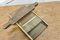 Antiker Tablettenroller aus Holz & Messing, 2 2