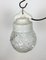 Lámpara colgante vintage de porcelana blanca, años 70, Imagen 8