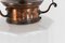 Hexagonal Opaline Glass Pendant Lamp with Copper Gallary, 1920 2