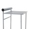 Tabouret Gris en Métal, 1980s 7