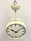 Horloge de Plafonnier Vintage Beige de Van Doorn, 1960s 5