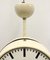 Vintage Beige Double Sided School or Station Ceiling Clock from Van Doorn, 1960s, Image 4