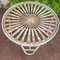 Vintage Rattan Round Table, 1950s, Image 4