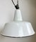 Large Industrial White Enamel Factory Pendant Lamp from Zaos, 1960s 9