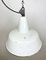 Large Industrial White Enamel Factory Pendant Lamp from Zaos, 1960s 11