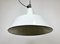 Large Industrial White Enamel Factory Pendant Lamp from Zaos, 1960s 8