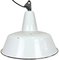 Large Industrial White Enamel Factory Pendant Lamp from Zaos, 1960s 1