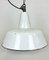 Large Industrial White Enamel Factory Pendant Lamp from Zaos, 1960s 6