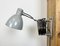Italian Industrial Grey Scissor Wall Lamp, 1960s 8
