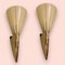 Italian Brass & Glass Sconces, Set of 2 3