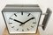 Large Industrial Square Double Sided Factory Wall Clock from Pragotron, 1970s 3