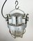 Soviet Industrial Cast Aluminium Bunker Pendant Light with Iron Grid, 1960s 10