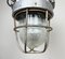 Lámpara colgante Bunker soviética industrial de aluminio fundido con rejilla de hierro, años 60, Imagen 5