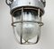 Lampe à Suspension Bunker Industrielle en Fonte d'Aluminium avec Grille en Fer, 1960s 5