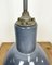 Industrial Grey Enamel Ceiling Lamp from Elektrosvit, 1950s, Image 6