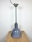 Industrial Grey Enamel Ceiling Lamp from Elektrosvit, 1950s, Image 2