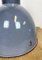 Graue industrielle Deckenlampe aus Emaille von Elektrosvit, 1950er 7