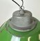 Industrial Green Enamel and Cast Iron Pendant Light, 1960s, Image 7