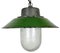Industrial Green Enamel and Cast Iron Pendant Light, 1960s 1