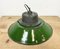 Industrial Green Enamel and Cast Iron Pendant Light, 1960s 15