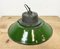Industrial Green Enamel and Cast Iron Pendant Light, 1960s, Image 15