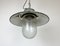 Industrial Green Enamel and Cast Iron Pendant Light, 1960s, Image 8
