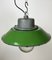 Industrial Green Enamel and Cast Iron Pendant Light, 1960s 10