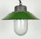 Industrial Green Enamel and Cast Iron Pendant Light, 1960s, Image 6