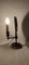 Lámpara de mesa francesa vintage de madera y latón, años 40, Imagen 5