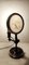 Lámpara de mesa francesa vintage de madera y latón, años 40, Imagen 7