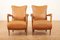 Vintage Armchairs in Brown Leather, 1950s, Set of 2, Image 1