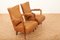 Vintage Armchairs in Brown Leather, 1950s, Set of 2, Image 3