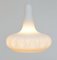 Lampe à Suspension Vintage en Blanc Opalin, 1960s 4