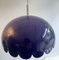 Lampe à Suspension Doria Cercles en Métal Violette de Doria Leuchten, 1960s 8